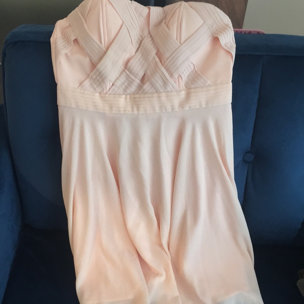 Blush pink strapless dress never worn